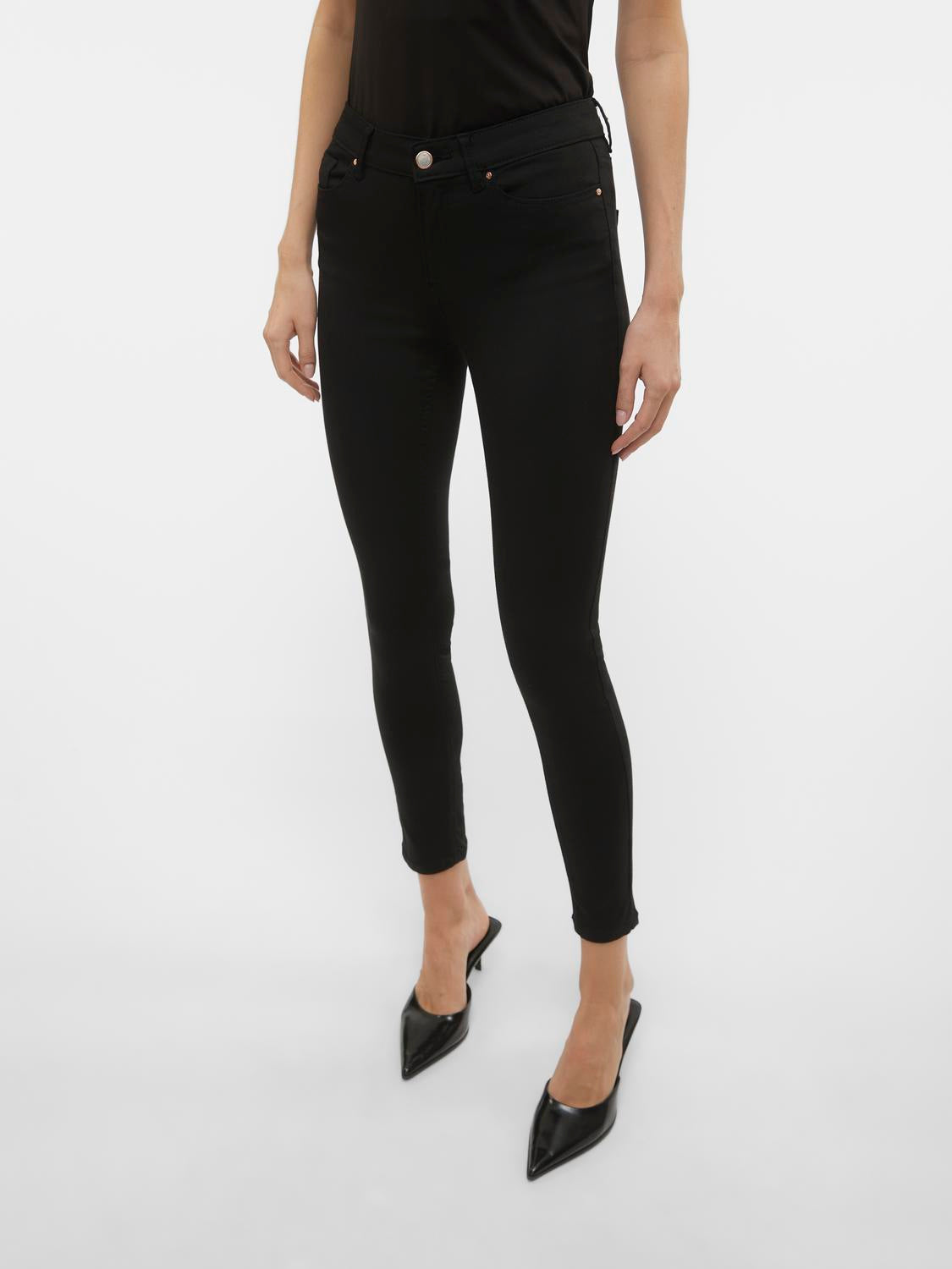 VMFLASH Skinny Jeans - Black